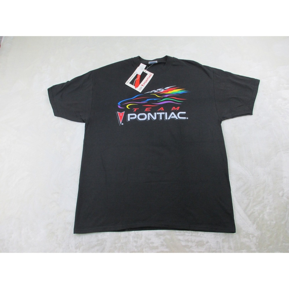 NEW VINTAGE Team Pontiac Shirt Mens Extra Large Black Racing Car Collection*